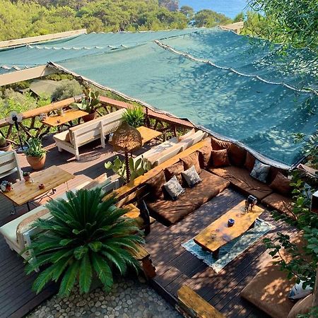Bamboo Bungalow With Sea View In Kabak Bay, Oeluedeniz Fethiye Exterior photo