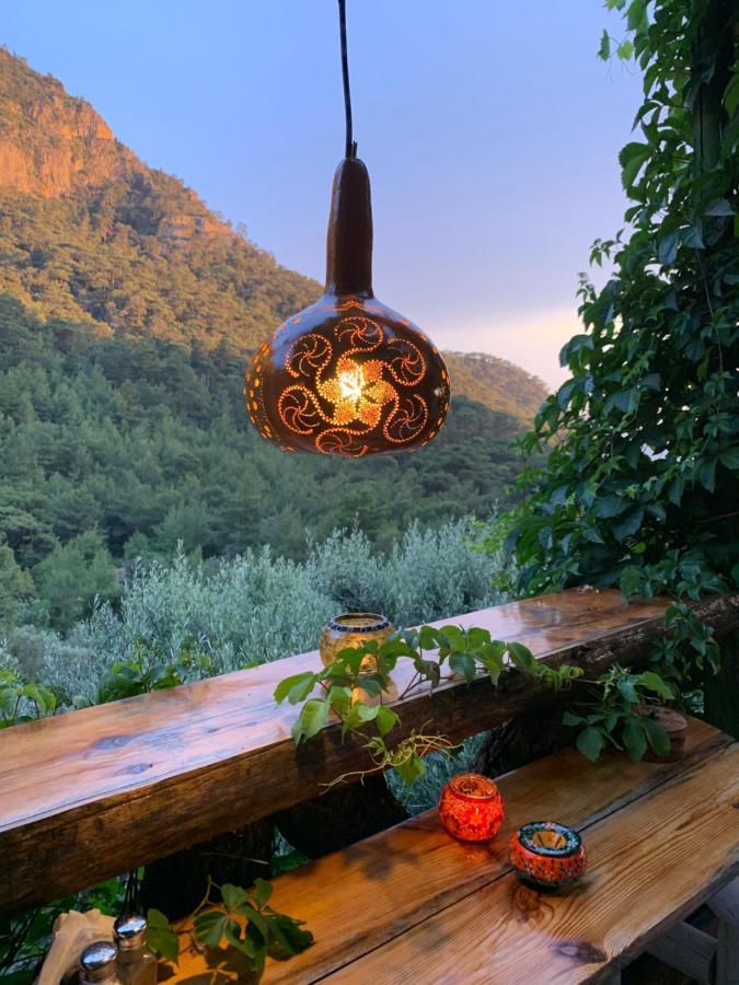 Bamboo Bungalow With Sea View In Kabak Bay, Oeluedeniz Fethiye Exterior photo