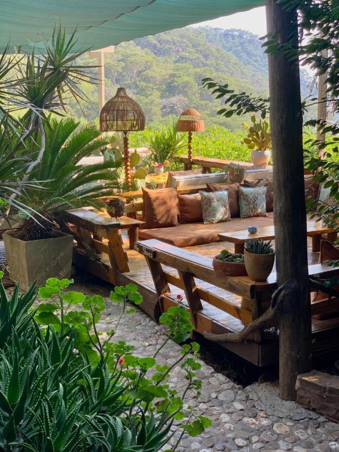 Bamboo Bungalow With Sea View In Kabak Bay, Oeluedeniz Fethiye Exterior photo
