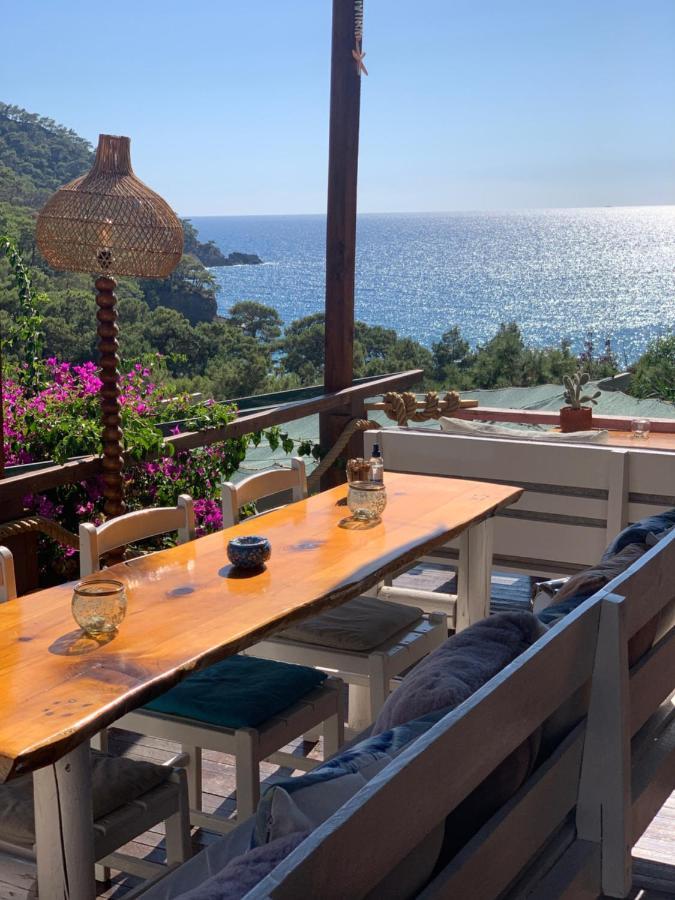 Bamboo Bungalow With Sea View In Kabak Bay, Oeluedeniz Fethiye Exterior photo